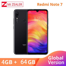 Load image into Gallery viewer, Global Version White Xiaomi Redmi Note 7 4GB RAM 64GB ROM 5V 2A QC charge Mobile Phone Snapdragon 660 4000mah 48MP Xiomi Camera