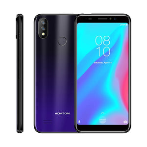 HOMTOM C8 Mobile Phone 5.5"18:9 Full Display Android 8.1 MT6739 Quad Core 2GB+16GB Smartphone Face Unlock Fingerprint ID 4G FDD